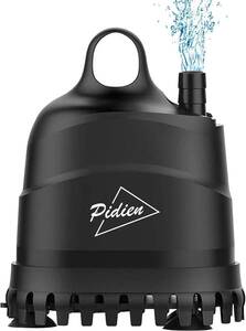 20W-ブラック PiDiEn 水中ポンプ 水槽 排水ポンプ プール 水抜きポンプ ポンプ 給水 水換え 循環ポンプ 底部入水式 