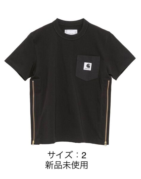 【緊急値下げ!】 sacai Carhartt WIP T-Shirt Black サイズ2 限定品 コラボ