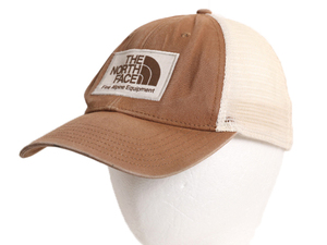 ノースフェイス メッシュ ベースボール キャップ フリーサイズ / The North face 帽子 アウトドア トラッカー 2トーン ボックスロゴ 刺繍