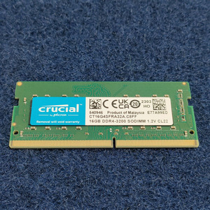  Crucial SODIMM DDR4 PC4-25600(DDR4-3200) 16GB 1枚　CT16G4SFRA32A.C8FF