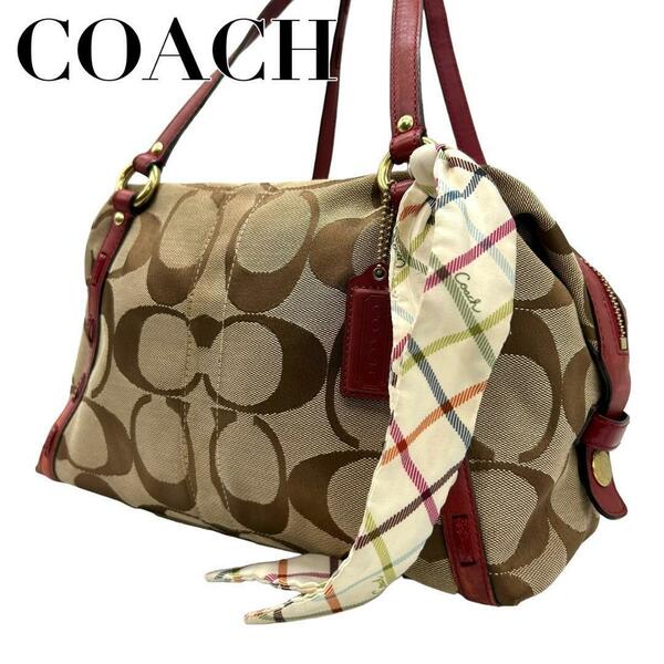 COACH コーチ　s10 ハンドバッグ　13006 シグネチャー　キャンバス