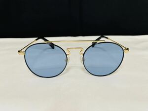 Yohji Yamamoto ヨウジ ヤマモト サングラス YY3004 002 伊達眼鏡 ゴールド ダブルブリッジ ラウンド 未使用 美品