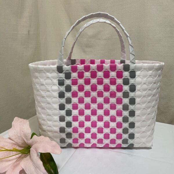 かごバッグ ハンドメイド プラカゴ No 24345