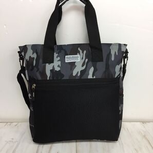 2WAY トートバッグ ショルダーバッグ 通勤 通学 メンズ レディース マザーズバッグ 旅行 エコバッグ 新品 迷彩グレー