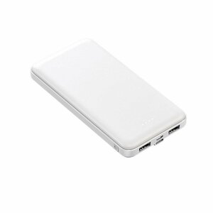 【ホワイト】モバイルバッテリー スマホ充電器 大容量 12600mAh 小型 急速 PSE認証済 残量表示 iPhone/iPad/Android 電熱ベスト使用可 A16
