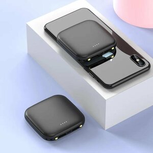 【ブラック】モバイルバッテリー 大容量 超軽量 小型 10000mAh iphone用 android 充電器 2台同時充電 スマホ充電器 携帯充電器 A72