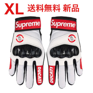 XL 新品 国内正規 Supreme Ducati Spidi C1 Leather Gloves シュプリーム ドゥカティ スピーディー C1 レザー グローブ レッド 手袋