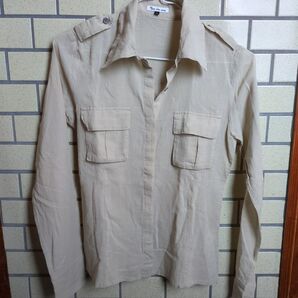 サファリシャツ 長袖 ハンアンスン