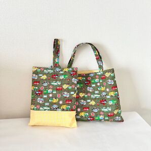 ハンドメイド レッスンバッグ 上履き袋