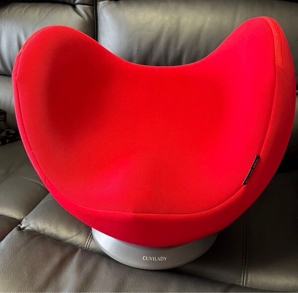 美品 クビレディー CUVILADY 赤 レッド バランス エクササイズ チェア 骨盤スリム