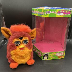 ファービー 初代 オレンジ レッド イエロー Tomy Furby ジャンク品 レトロ おもちゃ 玩具