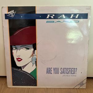 ドイツ盤　12inchシングル　RAH BAND / are you satisfied? LP レコード