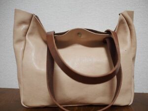  hand made pull up made in Japan original leather C*FU leather tote bag nacho180