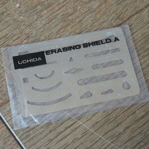 UCHIDA ウチダ製図器 ステンレス字消板 A　ERASING SHIELD A