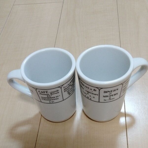 キャトルセゾン オールドメニューマグカップ2個セット