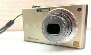 #4533 Panasonic パナソニック LUMIX DMC-FX40 ゴールド デジタルカメラ デジカメ 通電確認済 現状品