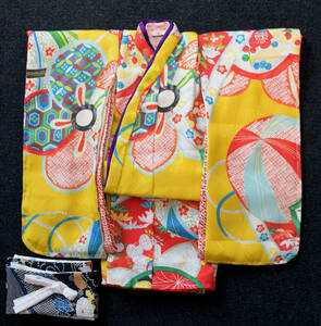  doll for long-sleeved kimono 43cm front after 