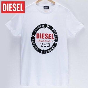 XLサイズ DIESEL ディーゼル ロゴ Tシャツ DIEGO-C1 メンズ ブランド 白 ホワイト