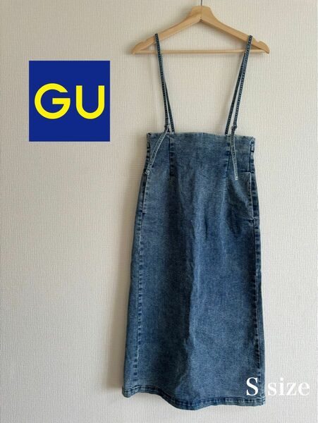 【 超美品 】 GU デニムキャミワンピース