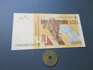  не использовался запад Africa различные страна K*senegaru действующий 500 franc 