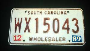 ★☆サウスカロライナ州 WX15043 1989年 WHOLESALER☆★