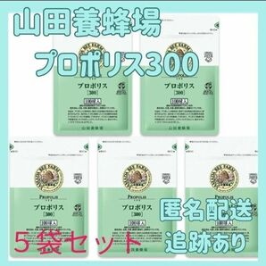 山田養蜂場 プロポリス300 100球 5袋セット賞味期限26年4月