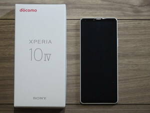 Xperia 10 IV SO-52C 6インチ メモリー6GB ストレージ128GB ホワイト ドコモ