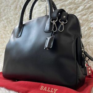 1 иен ~ [ не использовался класс ] BALLY Bally мужской большая сумка A4* 2way плечо .. бизнес портфель юг столица таблеток ключ имеется кожа натуральная кожа чёрный ходить на работу 