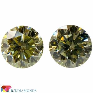 FANCY LIGHT GRAY YELLOWISH GREEN 0.129ct/0.129ct RD/RT2746/CGL