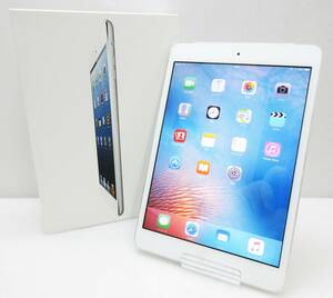 GN-2747《iPad mini》MD543J/A A1455★Wi-Fi+Cellular★16GB★シルバー★Apple/アップル★au 判定〇★タブレット アイパッド★