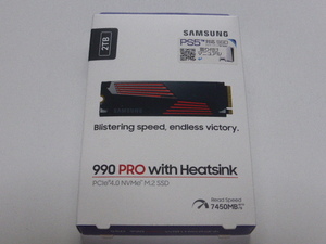 SAMSUNG PS5対応 SSD 990 PRO with Heatsink M.2 NVMe PCIe Gen4.0x4 2TB 未開封 未使用品です MZ-V9P2T0G-IT