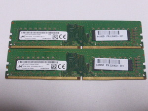 メモリ デスクトップパソコン用 Micron DDR4-2666 PC4-21300 16GBx2枚 合計32GB 起動確認済みです②