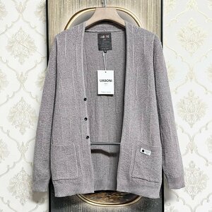  high grade EU made & regular price 5 ten thousand *UABONI*Paris* cardigan *yuaboni* Paris departure * fine quality soft knitted easy warm plain Trend simple usually put on M