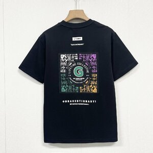 個性ヨーロッパ製※定価2万◆ブルガリア発※RISELIN 半袖Tシャツ 高級 通気 速乾 レトロ 別布 スウェット カットソー トップス 夏 XL/50