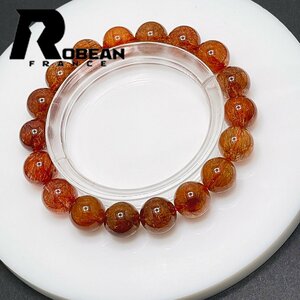 絶賛 EU製 定価11万円★ROBEAN・ブラウンルチルクォーツ★ブレスレット パワーストーン 天然石 綺麗 金運 お守り 11-11.6mm 1001G1069