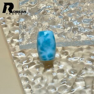 上級 EU製 定価8万円★ROBEAN・チベット天珠★パワーストーン アクセサリー ラリマー 天然石 癒し 平和 お守り 約26.4*17mm M426037