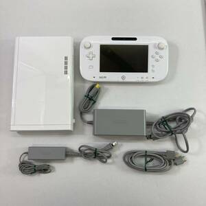 04wy0047〓【1円～】Wii U本体 WUP-001(01) 8GB 【任天堂/ベーシックセット/shiro/欠品あり/テレビゲーム/家庭用ゲーム機】 中古品