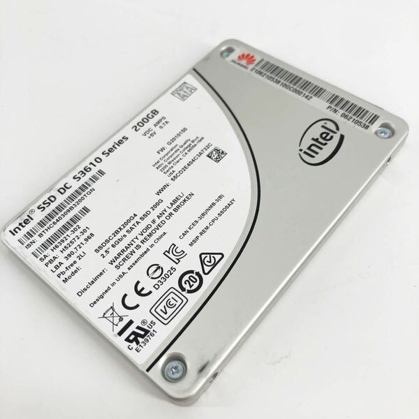 Intel SATA SSD SSDSC2BX200G4 S3610 200GB