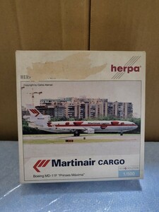 絶版飛行機モデル 1/500 HERPA herpa ヘルパ ボーイング MD-11F マーチン/マーティンエアカーゴ Martin air cargo Boeing MD-11F 
