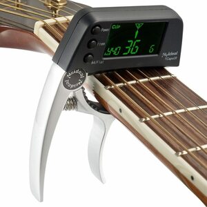  acoustic guitar tuner Capo Quick change key Capo tuner electric guitar for low sound black matic accessory DJ1202