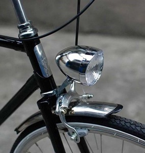 レトロクルーザー クロモリ クローム LED Vintage クロスバイク 自転車 改造 カスタム ビンテージ バイシクルライト フロントDJ487