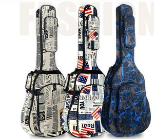 ギターバッグ 5MM 厚スポンジソフトケース ギグバッグ バックパック 防水ギターカバーケース ショルダーストラップ付きDJ1086