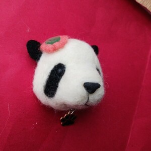mo.. wool felt Panda Panda magnet Panda brooch Panda charm Panda miscellaneous goods Panda goods wool felt. Panda 