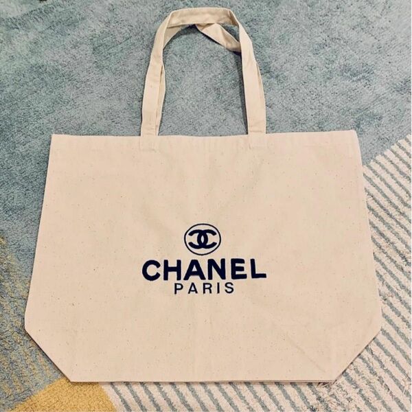 chanel トートバッグ エコバッグ ノベルティ 刺繍トートバッグ 刺繍トート 刺繍 