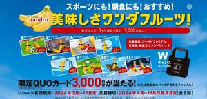  prize application smi full ... banana QUO card pay 3000 jpy minute present ..re seat 