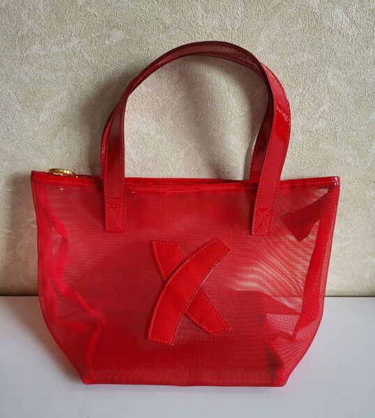◆Paloma Picasso パロマピカソ◆エナメル&メッシュ ハンドバッグ