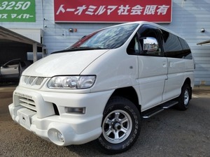 Delica Space Gear 3.0 ActyブフィールドEdition High Roof 4WD ヒッチメンバー ランチョRS9000 WEDS15AW