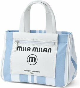 BB167 ミラ・ミラン mila milan 定価16500円 新品 ドライビング トートバッグ B5サイズ ブルー 260501 ユニセックス ミーチョ