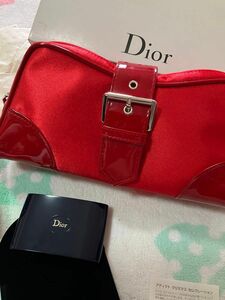 未使用品　Christian Dior ディオール　クリスマス　コフレ　ポーチ　口紅　パレット　クラッチバッグ　ヴィンテージ 