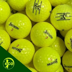 ロストボール スリクソン X2 イエロー 10個 ABランク 中古 ゴルフボール ロスト SRIXON エコボール